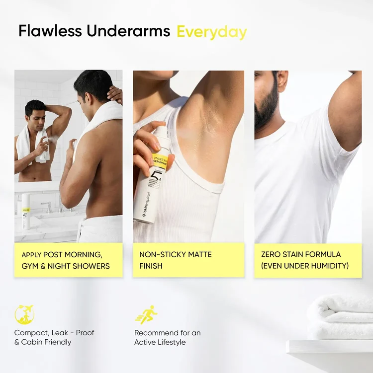 Skininspired Under Arm Serum Mist (100ml) | Reduces Pigmentation, Sweat & Irritation